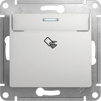 Карточный выключатель SCHNEIDER ELECTRIC GLOSSA, механизм, АЛЮМИНИЙ