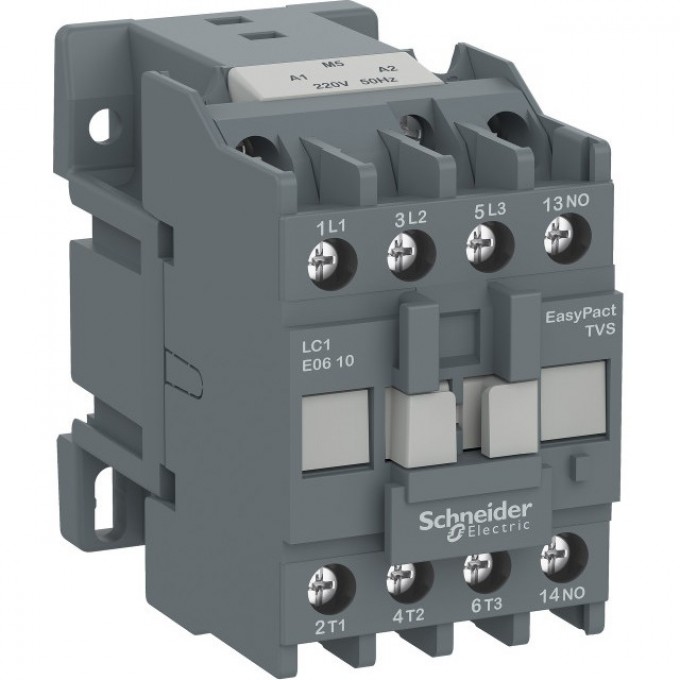 Контактор SCHNEIDER ELECTRIC EASYPACT TVS 1НО 6А 400В AC3 110В 50ГЦ LC1E0610F5