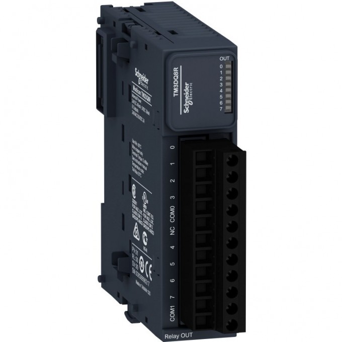 Дискретный модуль расширения SCHNEIDER ELECTRIC MODICON ТМ3 8 выходов, реле TM3DQ8R