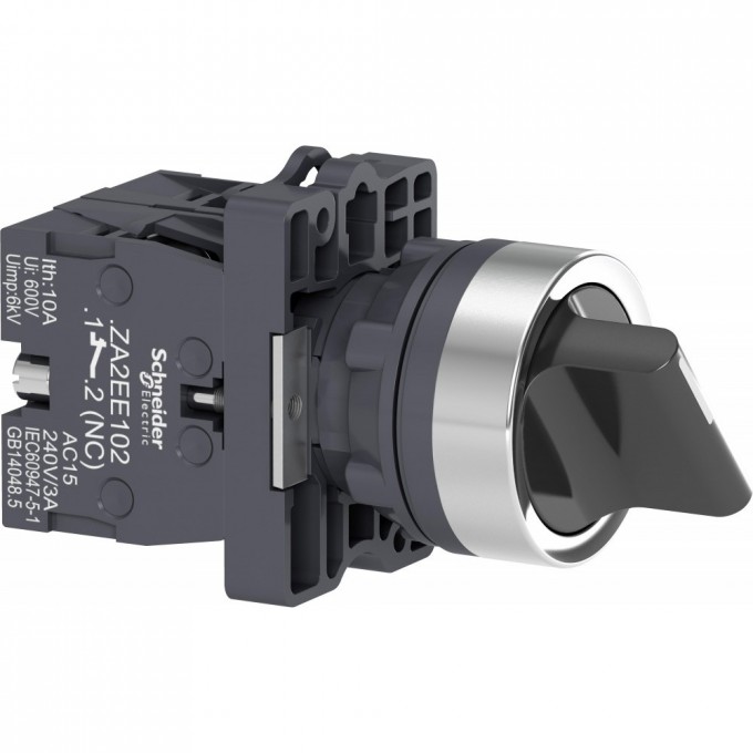 Переключатель в сборе SCHNEIDER ELECTRIC HARMONY EASY XA2, короткая ручка, 2 позиции с фиксацией, НО+НЗ XA2ED25