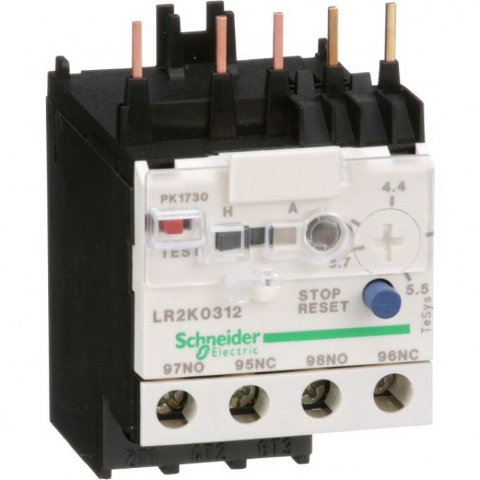 Тепловое реле перегрузки SCHNEIDER ELECTRIC TESYS 3P 3,7-5,5 LR2K0312