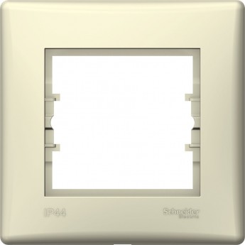 1-постовая рамка SCHNEIDER ELECTRIC SEDNA, горизонтальная IP44, БЕЖЕВАЯ