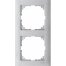 2-постовая рамка SCHNEIDER ELECTRIC MERTEN M-PURE, АЛЮМИНИЙ, SM MTN4020-3660