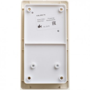 Блок SCHNEIDER ELECTRIC GLOSSA: розетка с заземлением со шторками + 2-клавишный выключатель бежевый
