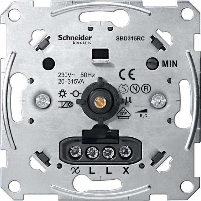 Механизм поворотного светорегуляторя SCHNEIDER ELECTRIC MERTEN емк. нагр. 315ВТ MTN5136-0000