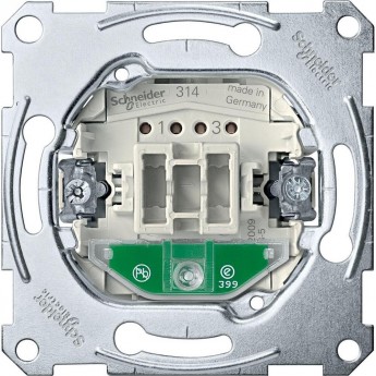 Механизм SCHNEIDER ELECTRIC MERTEN 2-полюсного 1-клавишного выключателя с индикацией 10AX, QF