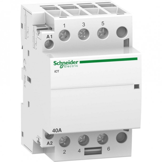 Модульный контактор SCHNEIDER ELECTRIC ACTI9 iCT40A 3НО 220/240В АС 50ГЦ A9C20843