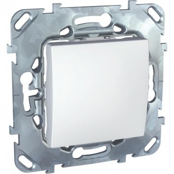 Переключатель 1-клавишный SCHNEIDER ELECTRIC UNICA, сх. 6, 10 АX, 250 В, белый