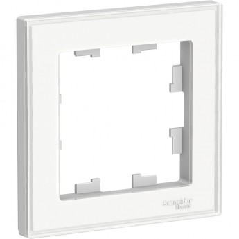 Рамка SCHNEIDER ELECTRIC ATLAS DESIGN ART 1-постовая, белый