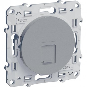 Розетка компьютерная SCHNEIDER ELECTRIC ODACE RJ45 infraplus, неэкранированный кабель, кат. 5е, АЛЮМИНИЙ
