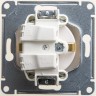 Розетка SCHNEIDER ELECTRIC GLOSSA с заземлением, со шторкой, механизм, перламутр GSL000645