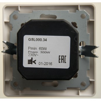 Светорегулятор (диммер) SCHNEIDER ELECTRIC GLOSSA, поворотный, 300Вт, в сборе, перламутр