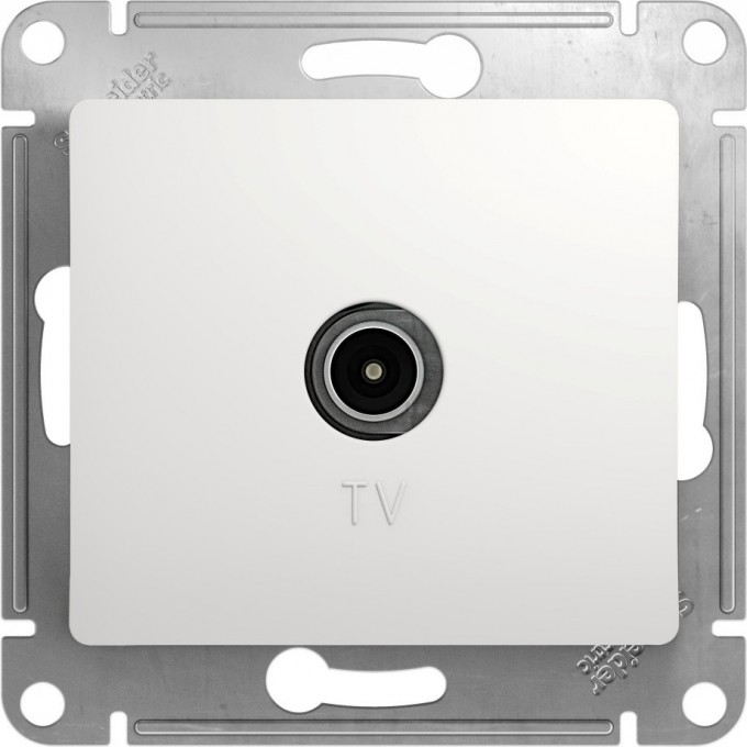 TV антенна коннектор SCHNEIDER ELECTRIC GLOSSA, механизм, БЕЛЫЙ GSL000193