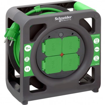 Удлинитель катушечный SCHNEIDER ELECTRIC THORSMAN 4 роз 15м 3х1.5 IP44