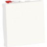 Выключатель 1-клавишный SCHNEIDER ELECTRIC UNICA MODULAR, кнопочный, сх. 1, 10 A, 2 модуля, белый NU320618