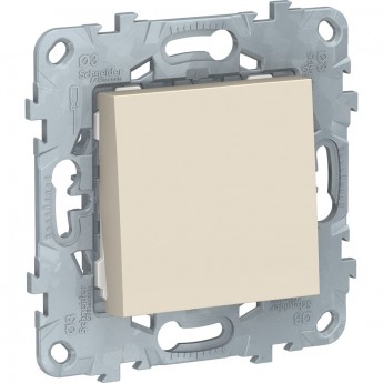 Выключатель 1-клавишный SCHNEIDER ELECTRIC UNICA NEW, сх. 1, 10 AX, 250 В, бежевый