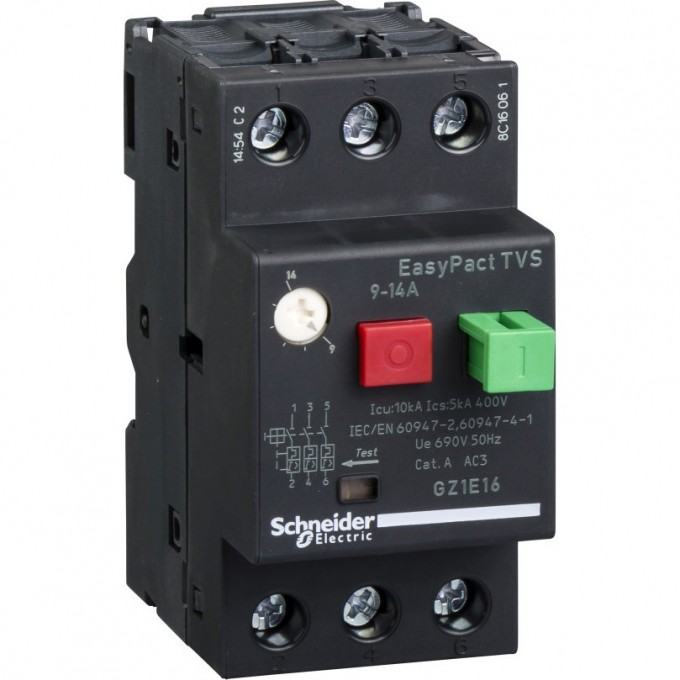 Автоматический выключатель SCHNEIDER ELECTRIC EASYPACT 9-14A GZ1E16