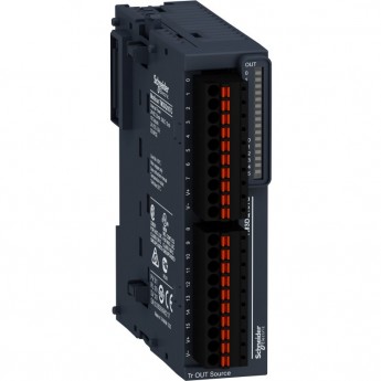 Дискретный модуль расширения SCHNEIDER ELECTRIC MODICON ТМ3 16 выходов, транзист источник, пружинные клеммы