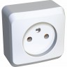 Розетка SCHNEIDER ELECTRIC ЭТЮД без заземления без шторок 16А 250B, белый, Россия PA16-001B