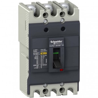 Автоматический выключатель 3П3Т SCHNEIDER ELECTRIC EASYPACT EZC100 30KA/380В 50 A