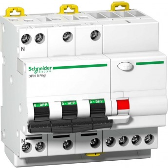 Автоматический выключатель дифференциального тока SCHNEIDER ELECTRIC ACTI 9 DPN N VIGI 4П 6КА 40A C 30МA AC