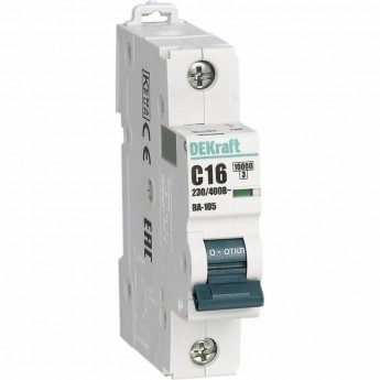 Автоматический выключатель SCHNEIDER ELECTRIC DEKRAFT ВА105-1P-063A-C