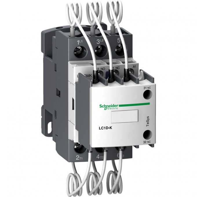 Контактор для коммутации конденсаторных батарей SCHNEIDER ELECTRIC TESYS 220V50ГЦ,25kVAR LC1DMKM7