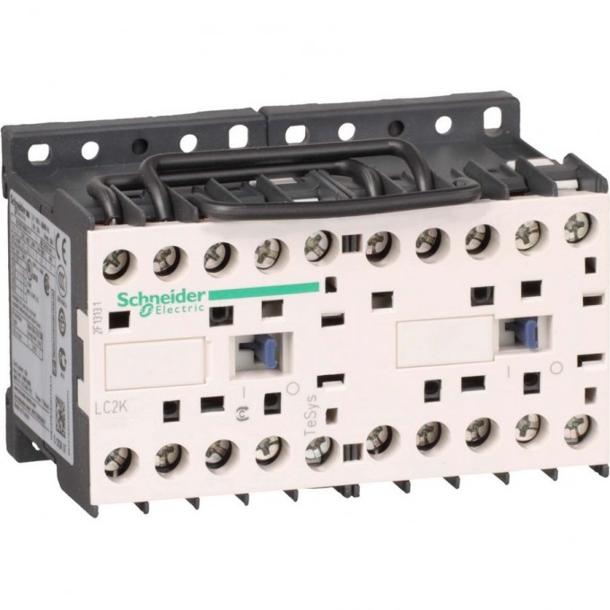 Контактор реверсивный SCHNEIDER ELECTRIC TESYS K 3P,6 А,НЗ,220V 50/60 ГЦ, механическая блокировка, винтовой зажим LC2K0601M7