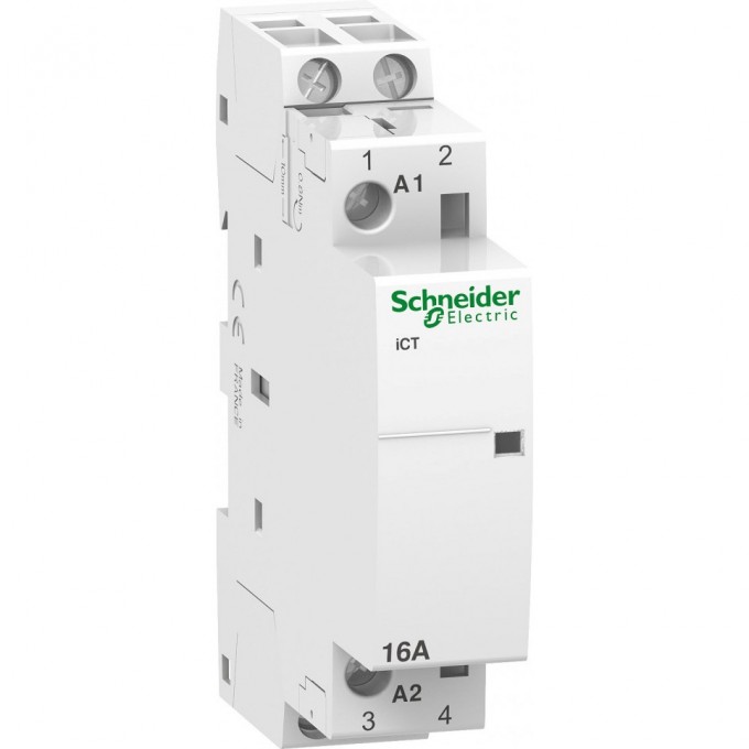 Модульный контактор SCHNEIDER ELECTRIC ACTI9 iCT16A 2НО 230/240В АС 50ГЦ A9C22712