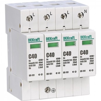 Ограничитель перенапряжения SCHNEIDER ELECTRIC DEKRAFT ОП101-4P-080-B-420