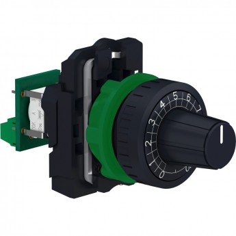 Потенциометр SCHNEIDER ELECTRIC HARMONY XB5 в сборе, ПЛАСТ.ОСНОВ., 10 кОм